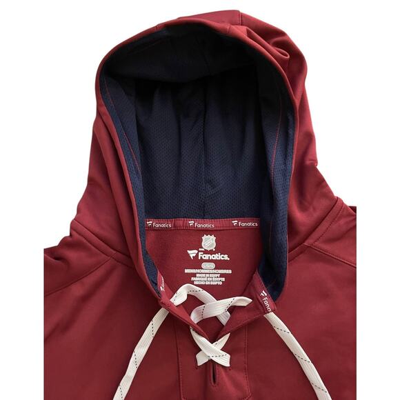 Colorado Avalanche Hoodie Men’s L Burgundy NHL Hockey Pullover Sweatshirt NWOT - Picture 6 of 11